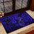 Hawaii Fish Hook Rubber Doormat Polynesian Pattern Navy Blue Version - Wonder Print Shop