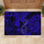 Hawaii Fish Hook Rubber Doormat Polynesian Pattern Navy Blue Version - Wonder Print Shop