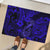 Hawaii Fish Hook Rubber Doormat Polynesian Pattern Navy Blue Version - Wonder Print Shop