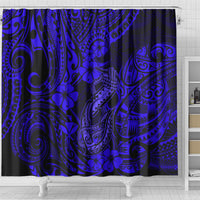 hawaii-fish-hook-shower-curtain-polynesian-pattern-navy-blue-version