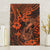 Hawaii Fish Hook Canvas Wall Art Polynesian Pattern Orange Version - Wonder Print Shop