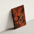 Hawaii Fish Hook Canvas Wall Art Polynesian Pattern Orange Version - Wonder Print Shop