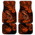 Hawaii Fish Hook Car Mats Polynesian Pattern Orange Version - Wonder Print Shop