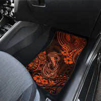 Hawaii Fish Hook Car Mats Polynesian Pattern Orange Version - Wonder Print Shop