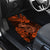 Hawaii Fish Hook Car Mats Polynesian Pattern Orange Version - Wonder Print Shop
