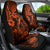 Hawaii Fish Hook Car Seat Cover Polynesian Pattern Orange Version - Wonder Print Shop