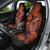 Hawaii Fish Hook Car Seat Cover Polynesian Pattern Orange Version - Wonder Print Shop