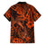 Hawaii Fish Hook Hawaiian Shirt Polynesian Pattern Orange Version - Wonder Print Shop