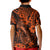 Hawaii Fish Hook Kid Polo Shirt Polynesian Pattern Orange Version - Wonder Print Shop
