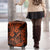 Hawaii Fish Hook Luggage Cover Polynesian Pattern Orange Version - Wonder Print Shop