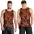 Hawaii Fish Hook Men Tank Top Polynesian Pattern Orange Version - Wonder Print Shop