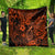 Hawaii Fish Hook Quilt Polynesian Pattern Orange Version - Wonder Print Shop