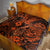 Hawaii Fish Hook Quilt Polynesian Pattern Orange Version - Wonder Print Shop