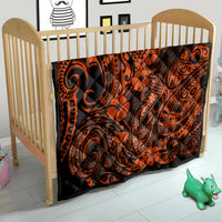 Hawaii Fish Hook Quilt Polynesian Pattern Orange Version - Wonder Print Shop