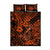 Hawaii Fish Hook Quilt Bed Set Polynesian Pattern Orange Version - Wonder Print Shop