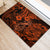 Hawaii Fish Hook Rubber Doormat Polynesian Pattern Orange Version - Wonder Print Shop