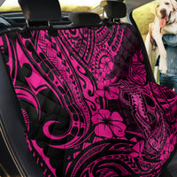 Hawaii Fish Hook Back Car Seat Cover Hibiscus Hawaii Tribal Tattoo Pink Version - Wonder Print Shop
