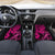Hawaii Fish Hook Car Mats Hibiscus Hawaii Tribal Tattoo Pink Version - Wonder Print Shop