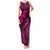 Hawaii Fish Hook Family Matching Tank Maxi Dress and Hawaiian Shirt Hibiscus Hawaii Tribal Tattoo Pink Version - Wonder Print Shop