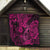 Hawaii Fish Hook Quilt Hibiscus Hawaii Tribal Tattoo Pink Version - Wonder Print Shop