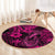 hawaii-fish-hook-round-carpet-hibiscus-hawaii-tribal-tattoo-pink-version