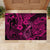 Hawaii Fish Hook Rubber Doormat Hibiscus Hawaii Tribal Tattoo Pink Version - Wonder Print Shop