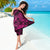Hawaii Fish Hook Sarong Hibiscus Hawaii Tribal Tattoo Pink Version - Wonder Print Shop