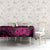Hawaii Fish Hook Tablecloth Hibiscus Hawaii Tribal Tattoo Pink Version - Wonder Print Shop