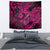 Hawaii Fish Hook Tapestry Hibiscus Hawaii Tribal Tattoo Pink Version - Wonder Print Shop