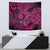 Hawaii Fish Hook Tapestry Hibiscus Hawaii Tribal Tattoo Pink Version - Wonder Print Shop