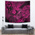 Hawaii Fish Hook Tapestry Hibiscus Hawaii Tribal Tattoo Pink Version - Wonder Print Shop