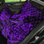 Hawaii Fish Hook Back Car Seat Cover Hibiscus Hawaii Tribal Tattoo Purple Version - Wonder Print Shop