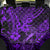 Hawaii Fish Hook Back Car Seat Cover Hibiscus Hawaii Tribal Tattoo Purple Version - Wonder Print Shop