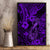 Hawaii Fish Hook Canvas Wall Art Hibiscus Hawaii Tribal Tattoo Purple Version - Wonder Print Shop