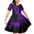 Hawaii Fish Hook Family Matching Mermaid Dress and Hawaiian Shirt Hibiscus Hawaii Tribal Tattoo Purple Version - Wonder Print Shop