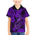 Hawaii Fish Hook Family Matching Mermaid Dress and Hawaiian Shirt Hibiscus Hawaii Tribal Tattoo Purple Version - Wonder Print Shop