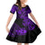 Hawaii Fish Hook Family Matching Summer Maxi Dress and Hawaiian Shirt Hibiscus Hawaii Tribal Tattoo Purple Version - Wonder Print Shop