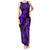 Hawaii Fish Hook Family Matching Tank Maxi Dress and Hawaiian Shirt Hibiscus Hawaii Tribal Tattoo Purple Version - Wonder Print Shop