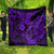 Hawaii Fish Hook Quilt Hibiscus Hawaii Tribal Tattoo Purple Version - Wonder Print Shop
