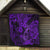 Hawaii Fish Hook Quilt Hibiscus Hawaii Tribal Tattoo Purple Version - Wonder Print Shop
