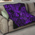 Hawaii Fish Hook Quilt Hibiscus Hawaii Tribal Tattoo Purple Version - Wonder Print Shop