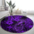 hawaii-fish-hook-round-carpet-hibiscus-hawaii-tribal-tattoo-purple-version