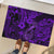 Hawaii Fish Hook Rubber Doormat Hibiscus Hawaii Tribal Tattoo Purple Version - Wonder Print Shop