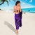 Hawaii Fish Hook Sarong Hibiscus Hawaii Tribal Tattoo Purple Version - Wonder Print Shop