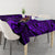Hawaii Fish Hook Tablecloth Hibiscus Hawaii Tribal Tattoo Purple Version - Wonder Print Shop