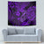 Hawaii Fish Hook Tapestry Hibiscus Hawaii Tribal Tattoo Purple Version - Wonder Print Shop