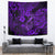 Hawaii Fish Hook Tapestry Hibiscus Hawaii Tribal Tattoo Purple Version - Wonder Print Shop