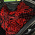Hawaii Fish Hook Back Car Seat Cover Hibiscus Hawaii Tribal Tattoo Red Version - Wonder Print Shop