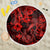 Hawaii Fish Hook Beach Blanket Hibiscus Hawaii Tribal Tattoo Red Version - Wonder Print Shop