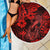 Hawaii Fish Hook Beach Blanket Hibiscus Hawaii Tribal Tattoo Red Version - Wonder Print Shop